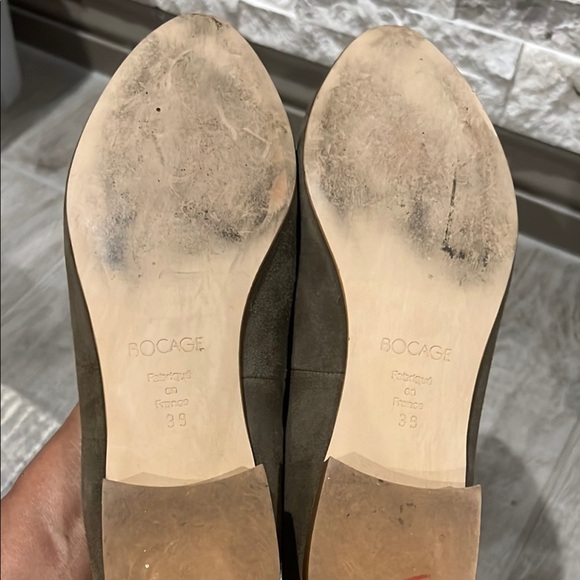 Bocage brown suede Loafers with Gold studded toe design size 39 or US 8 1/2 - Picture 7 of 9